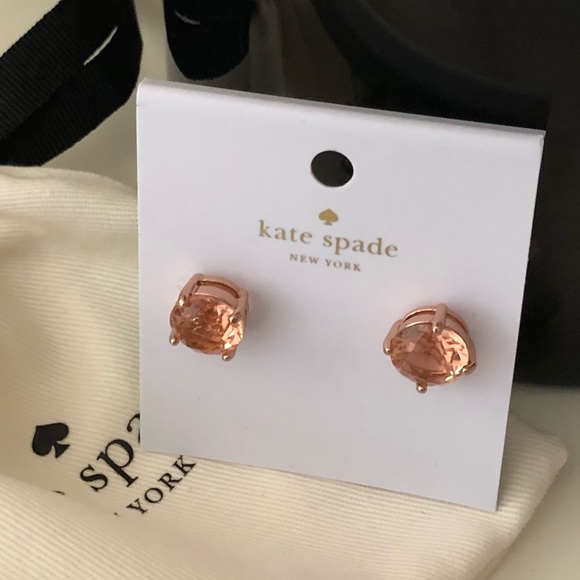 🎀 Kate Spade ♠️ Light Peach Gumdrop Earrings - Picture 6 of 7